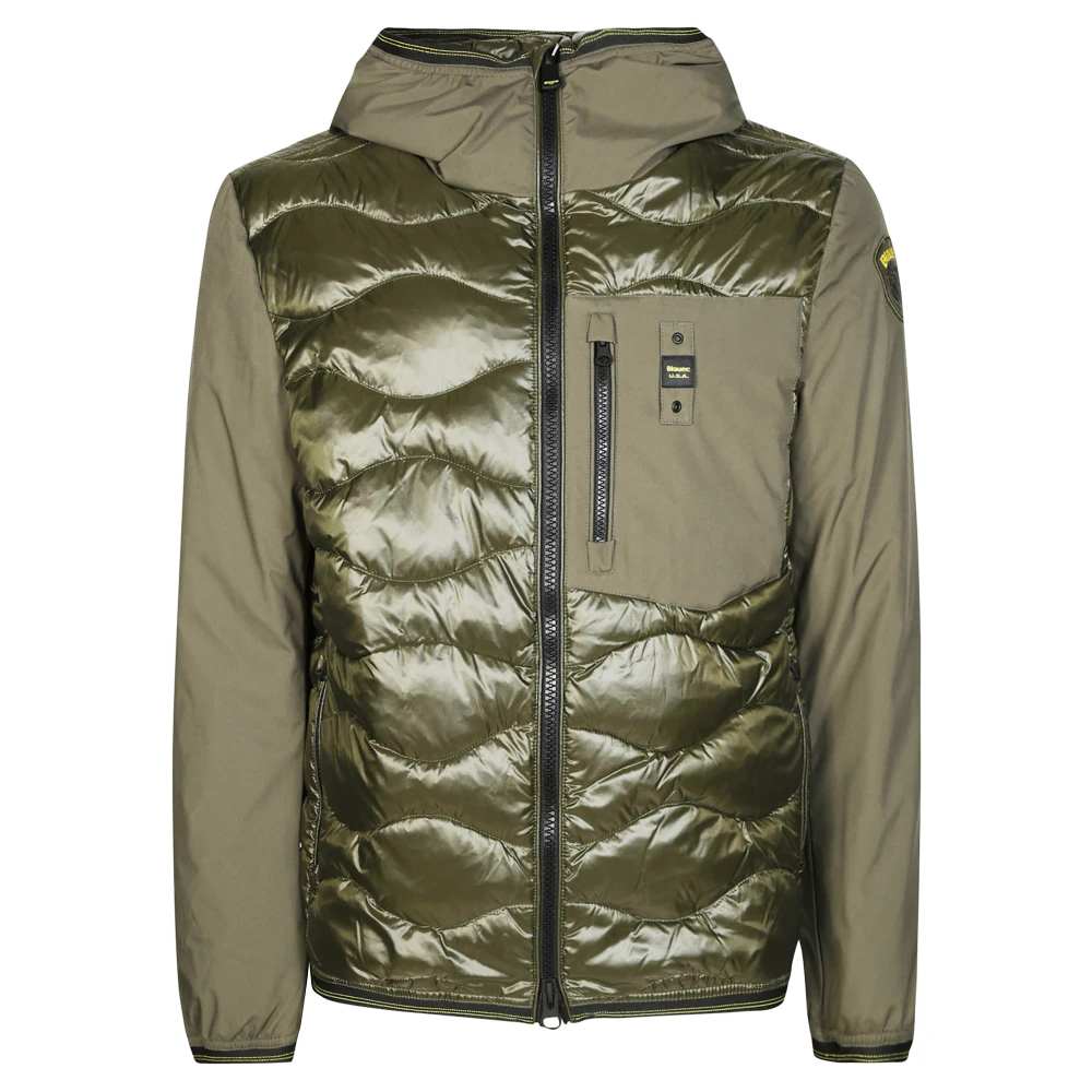 Blauer Men's Green Winter Jackets, 3XL, Hooded Jacket For