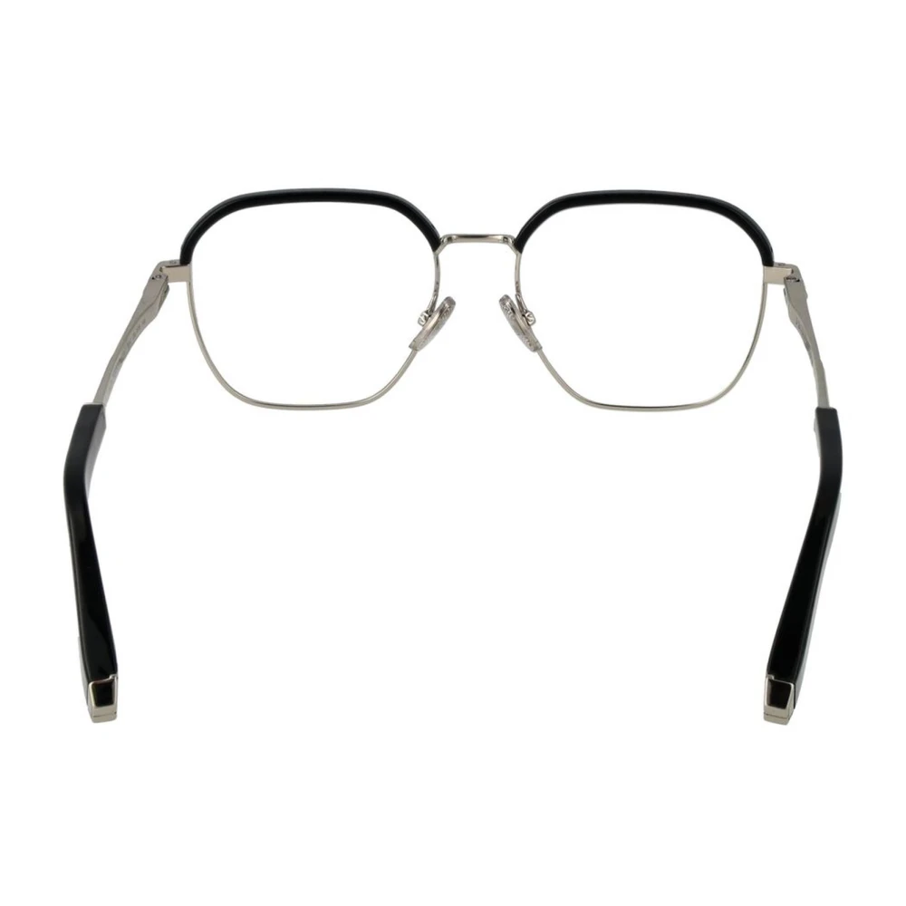 Philipp Plein Heren Zwart Metalen Browline Optische Frames Black Heren