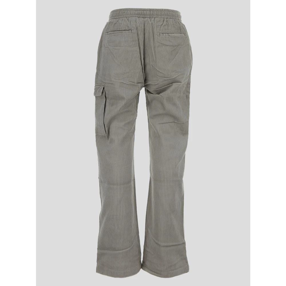 Family First Velvet Cargo Broek in Katoen Gray Heren
