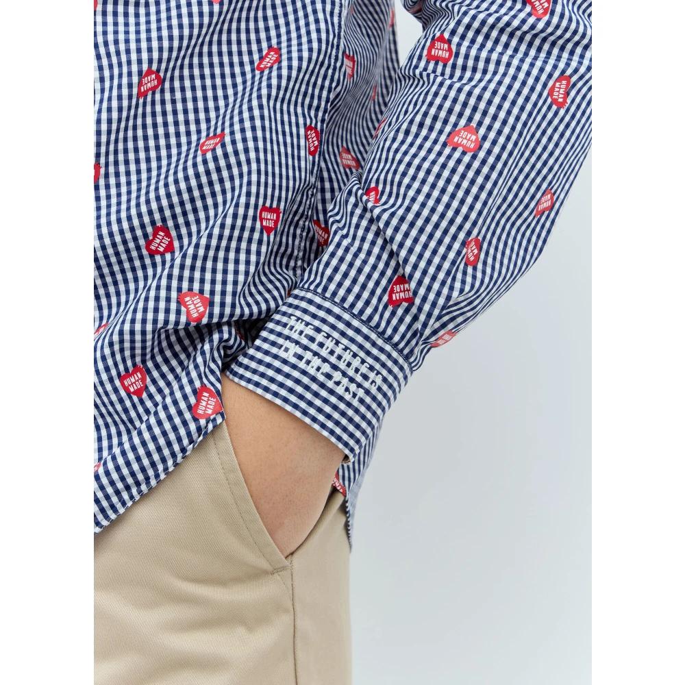 Human Made Gingham Heart Shirt Multicolor Heren