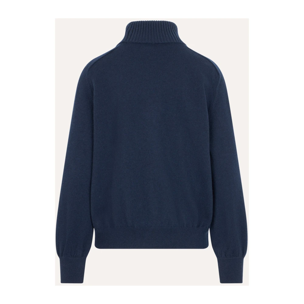 Ballantyne Marineblauwe Cashmere Turtleneck Sweater Blue Dames