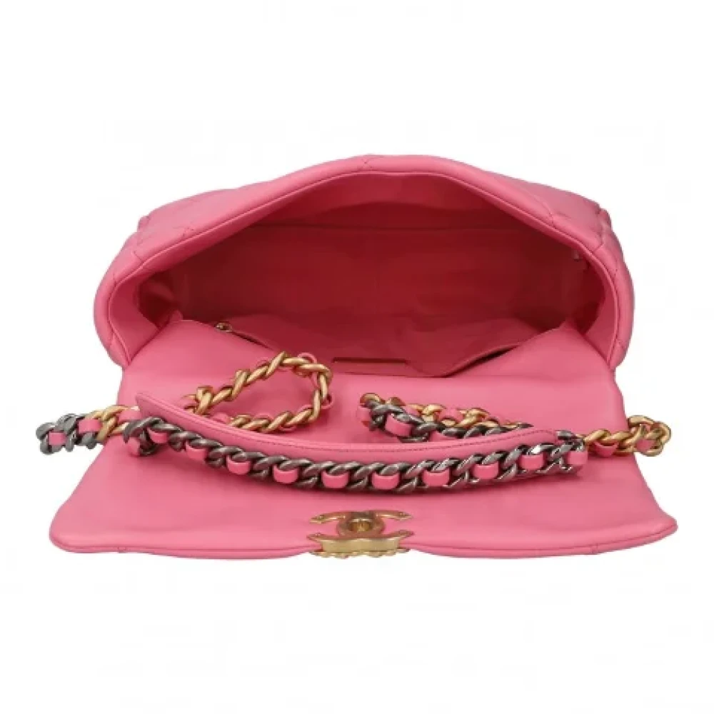 Chanel Vintage Pre-owned Fabric chanel-bags Pink Dames