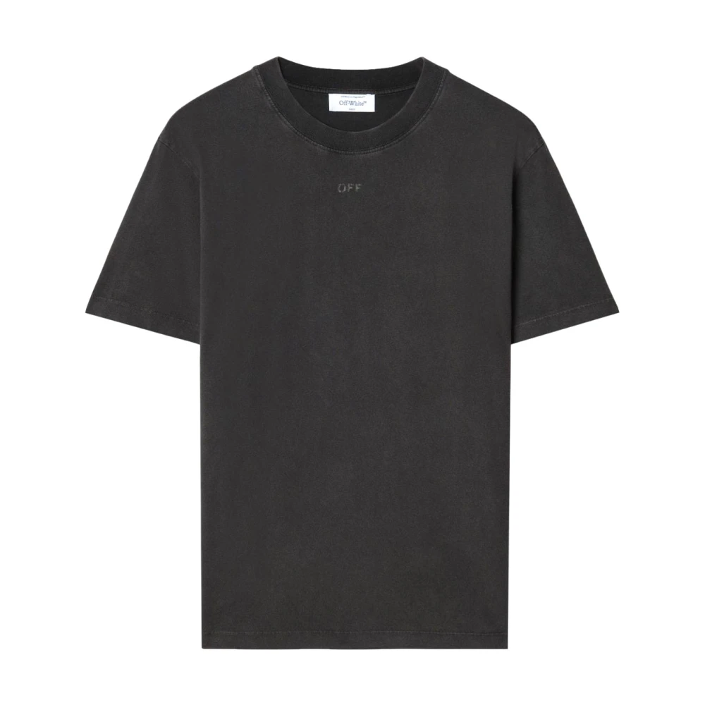 Off White Zwarte T-shirts en Polos met Off-White Print Black Heren