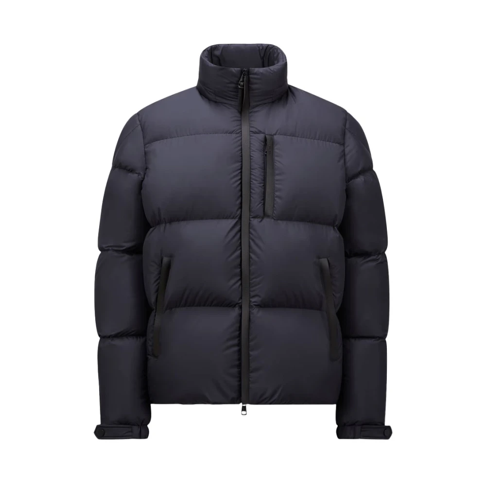 Moncler Korte Blauwe Donsjas met Airsoft Voering Blue Heren