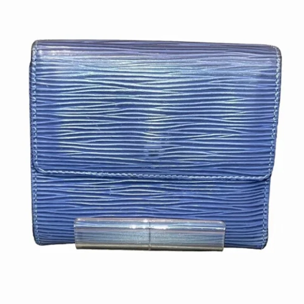 Louis Vuitton Vintage Pre-owned Leather wallets Blue Dames