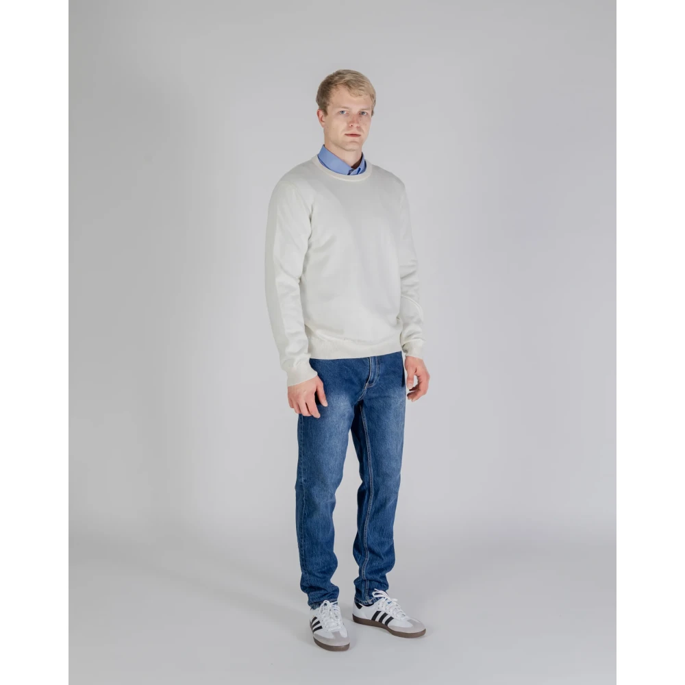 Aquascutum Stijlvolle Gebreide Collectie White Heren