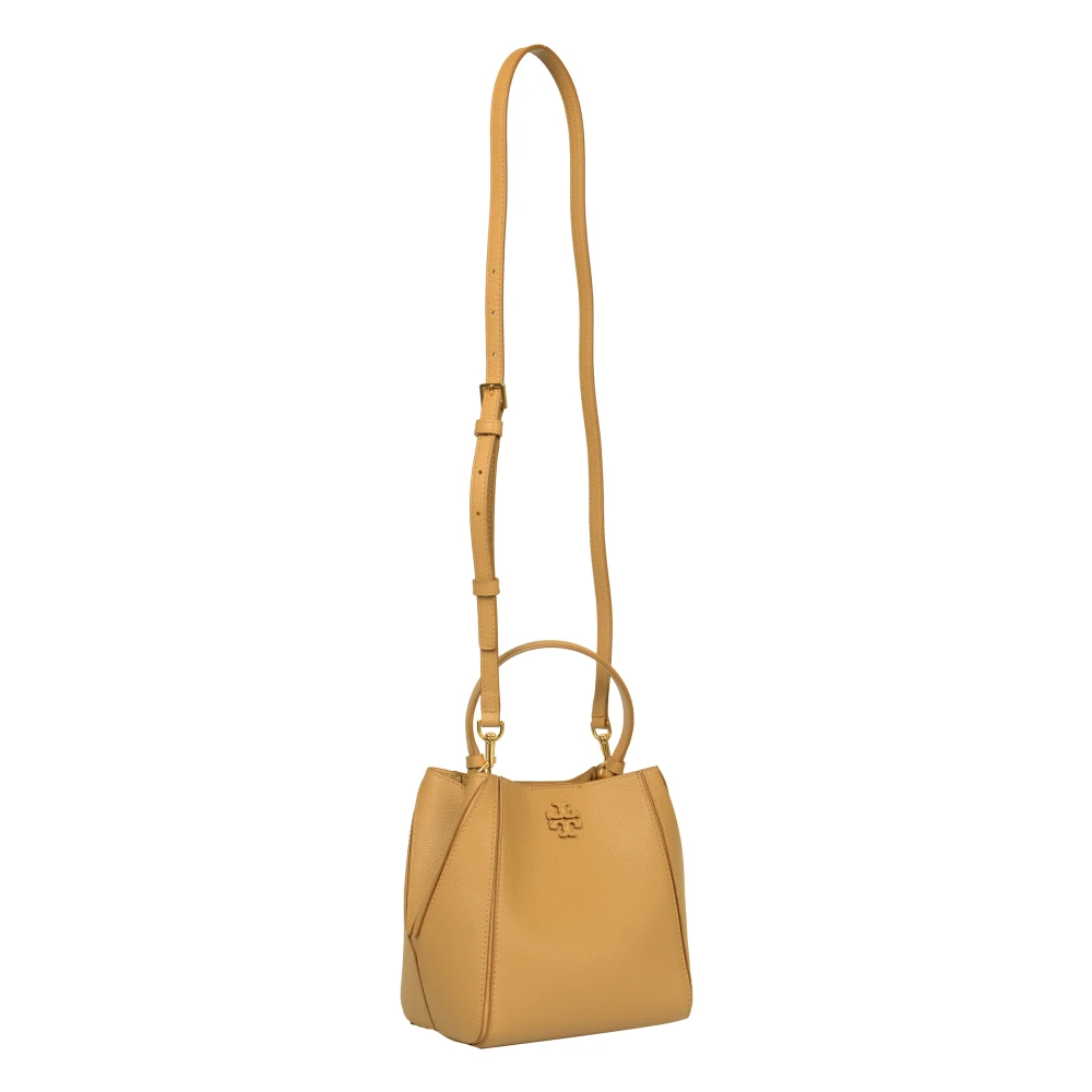 TORY BURCH Kleine emmer tas voor vrouwen Brown Dames