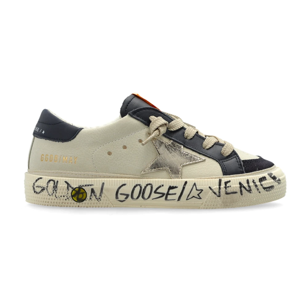 Golden Goose Boys Beige Kids Sneakers, 36 Eu, May With Double Toe Trainers