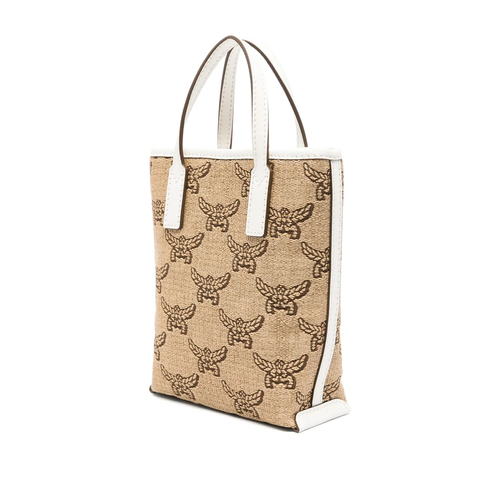MCM Beige Schoudertas met Handvatten Beige Dames