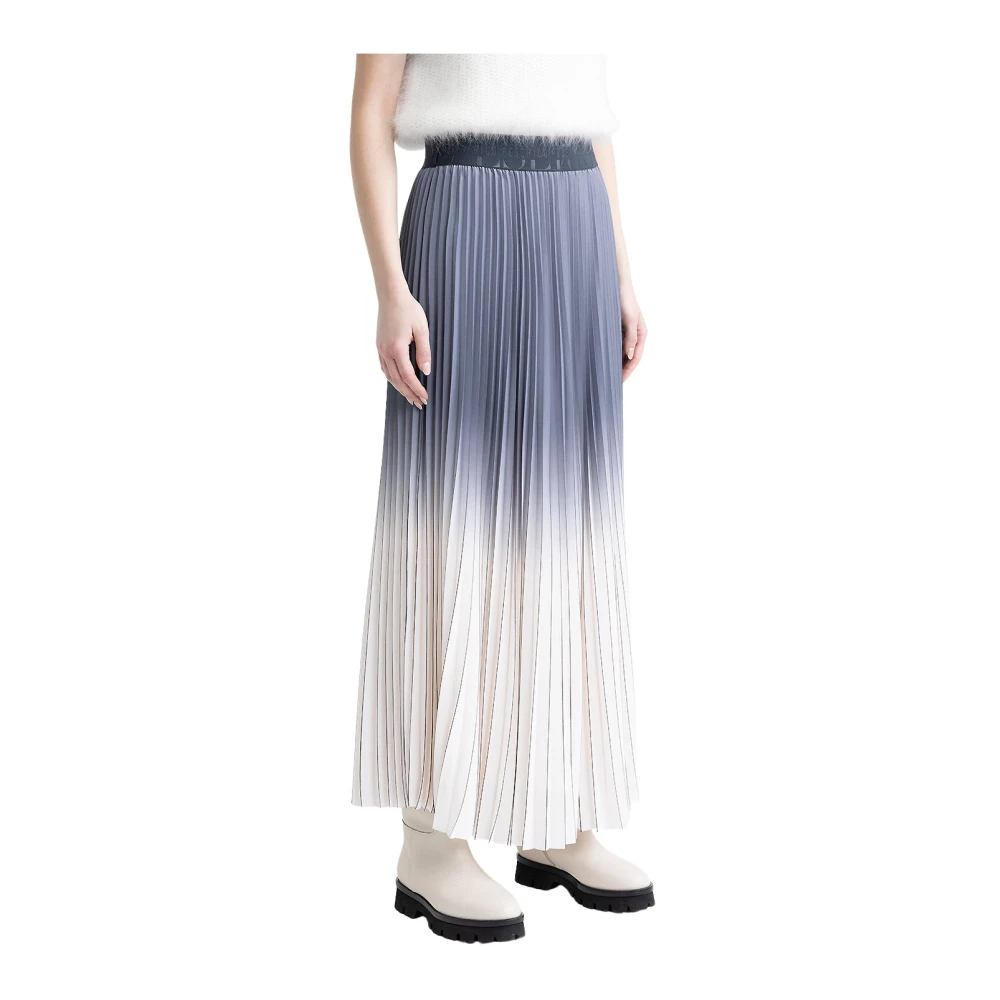 PESERICO Geplooide rok met elastische taille Multicolor Dames
