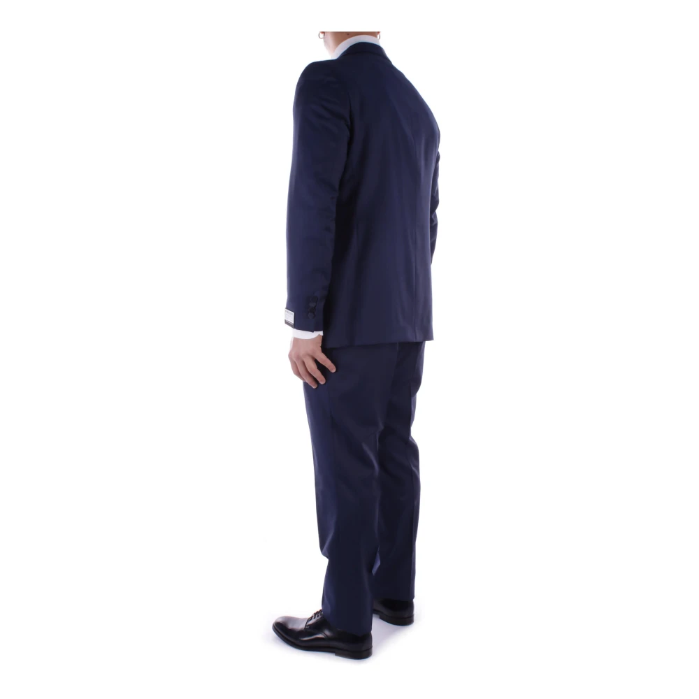 Tagliatore Single Breasted Suits Blue Heren