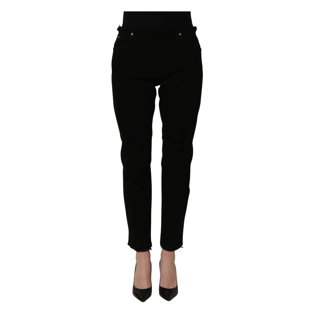 Dolce & Gabbana Black Cotton Skinny Denim Trouser Jeans - IT40|S - Image 2