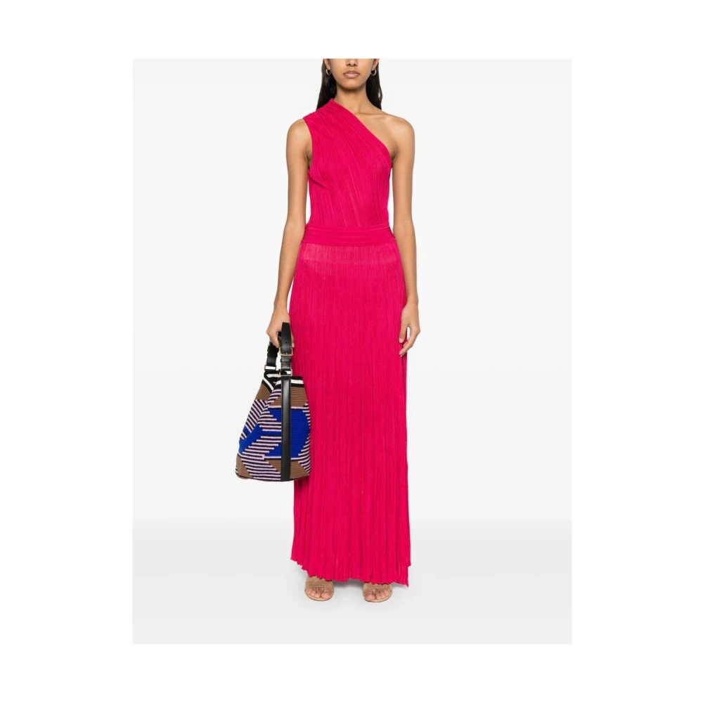 Antonino Valenti Roze One-Shoulder Jurk Pink Dames