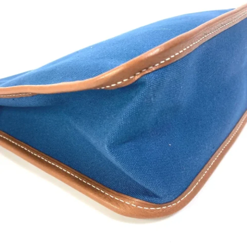 Hermès Vintage Pre-owned Fabric clutches Blue Heren
