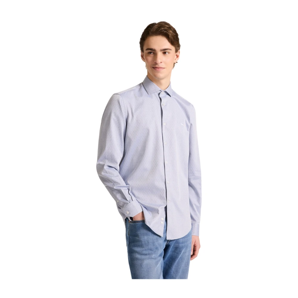 Harmont & Blaine Men's Blue Casual Shirts, Xl, Shirts