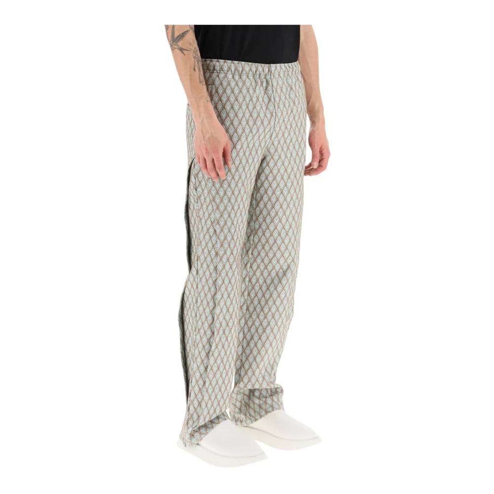 Andersson Bell Geometrische Jacquard Broek met Zijopening Multicolor Heren