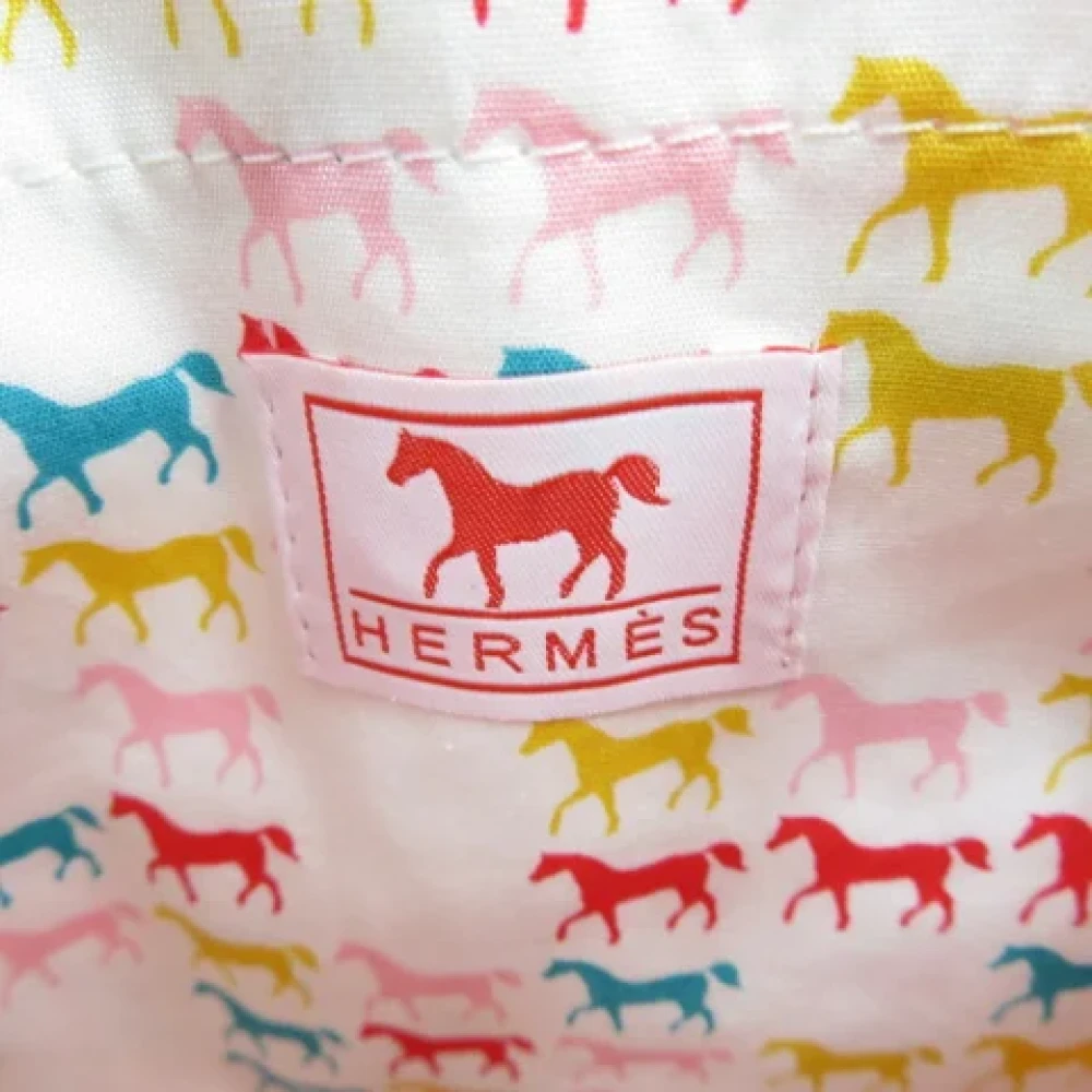 Hermès Vintage Pre-owned Cotton backpacks Red Dames