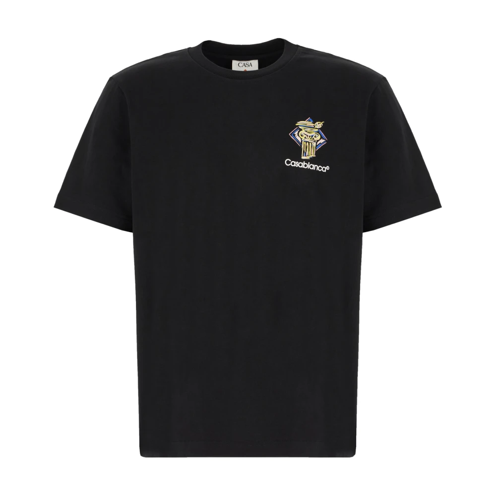 Casablanca Casual Katoenen T-Shirt Black Heren