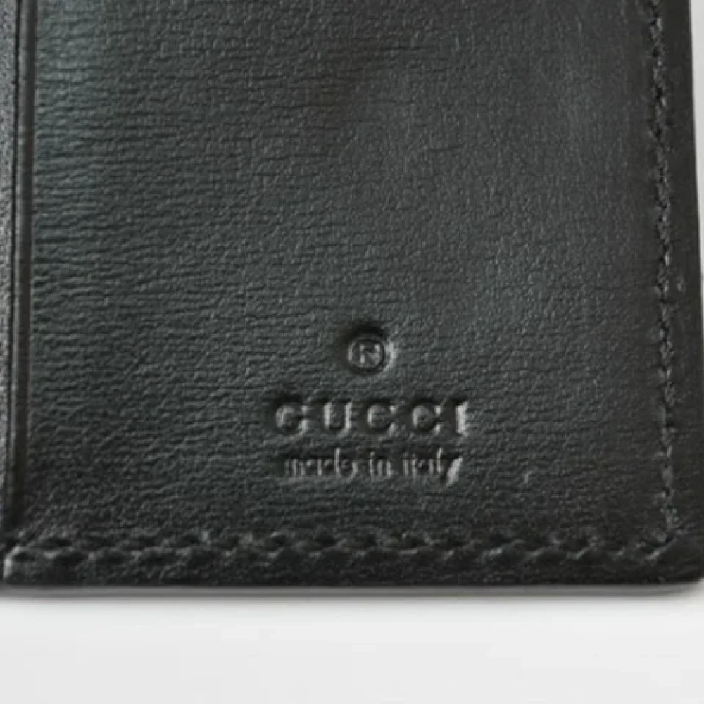 Gucci Vintage Pre-owned Leather home-office Black Heren