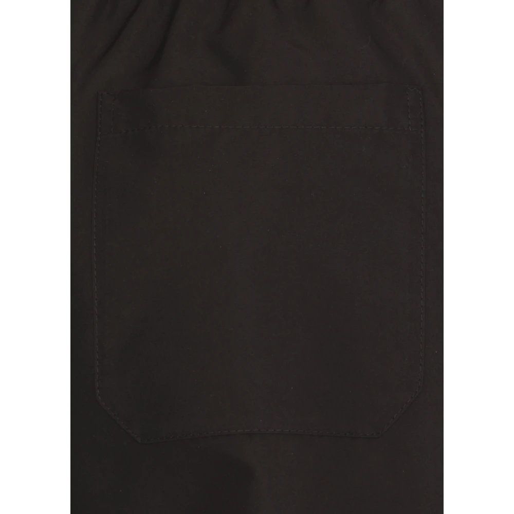 Golden Goose Broek met elastische taille en trekkoord Black Heren