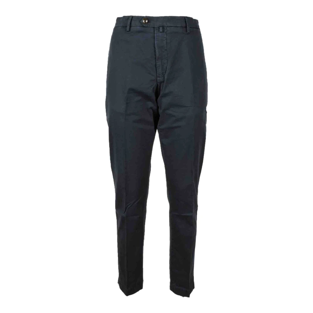 Briglia Katoenen Casual Broek Blue Heren