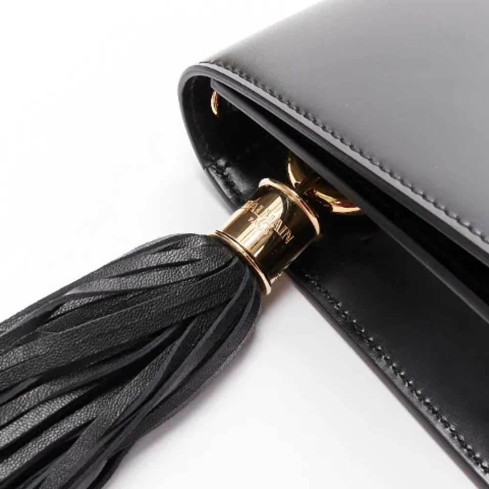 Balmain Pre-owned Leather handbags Black Dames