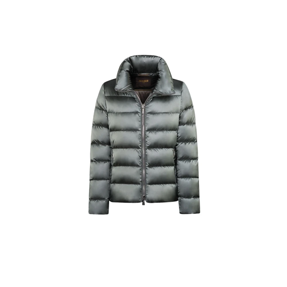 Moorer Women's Green Down Jackets, S, Argentea-Hc Jacket