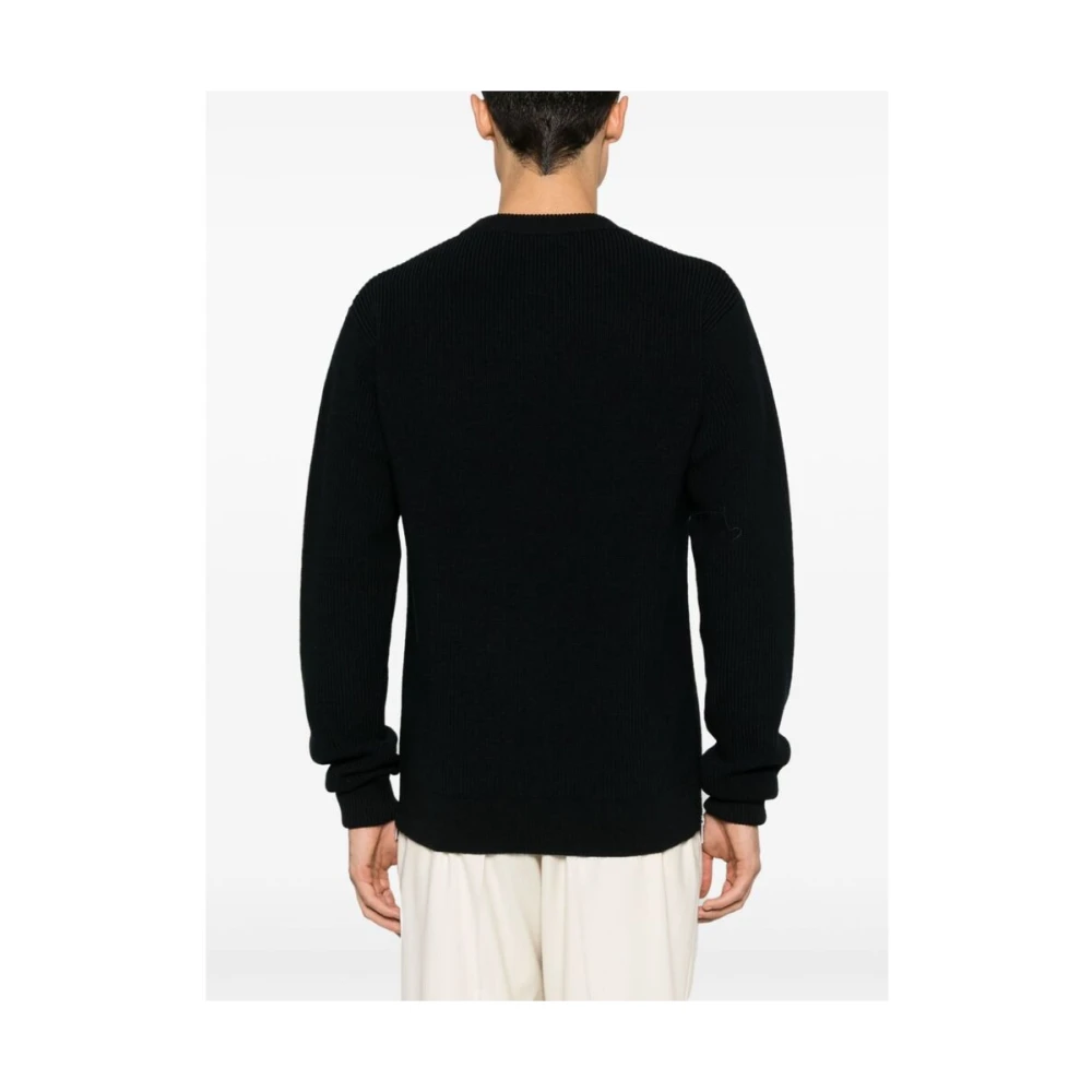 Jil Sander Midnight Blue Wollen Trui Blue Heren