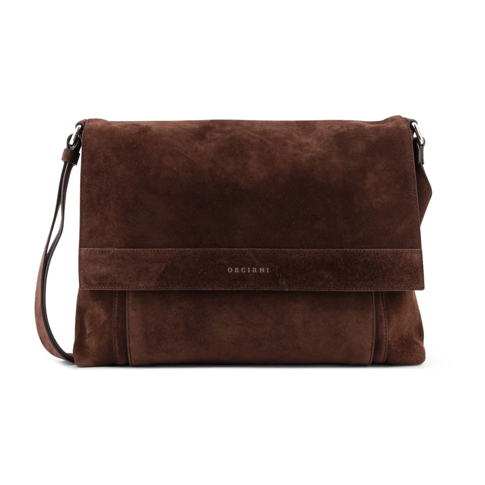 Orciani Herren Braun Micron Messenger Bag