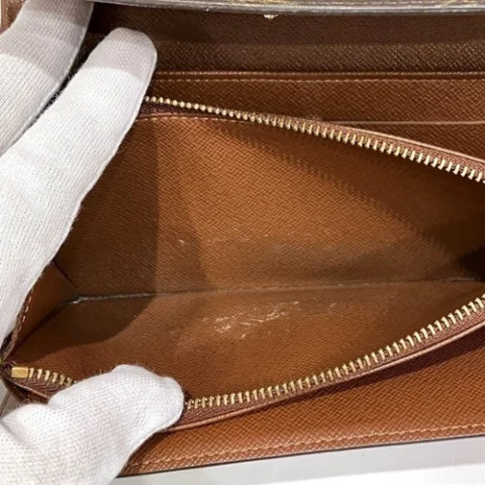 Louis Vuitton Vintage Pre-owned Canvas wallets Brown Dames