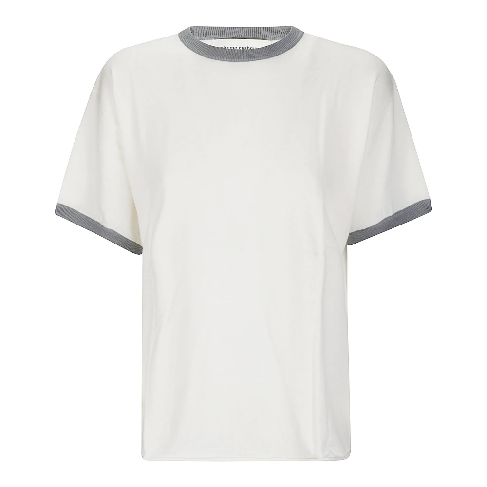 Extreme Cashmere Katoen Kasjmier Mix T-Shirt Pak White Dames