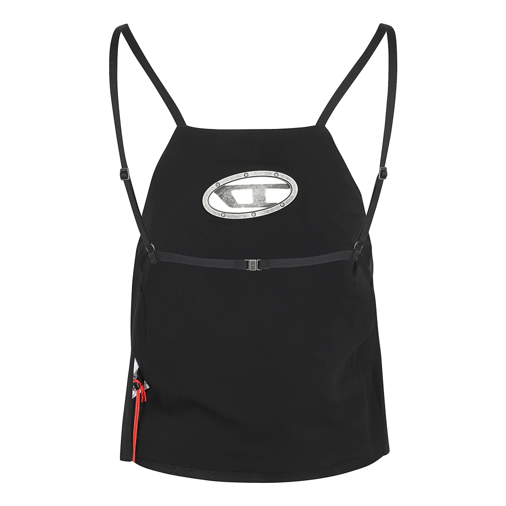 Diesel Zwarte Topwear voor Vrouwen Aw24 Black Dames