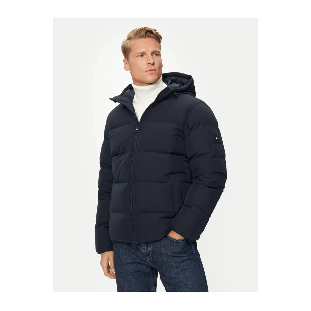 Tommy Hilfiger Blauwe Gewatteerde Jas Blue Heren