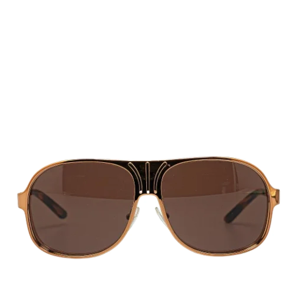 Prada Vintage Pre-owned Plastic sunglasses Brown Dames