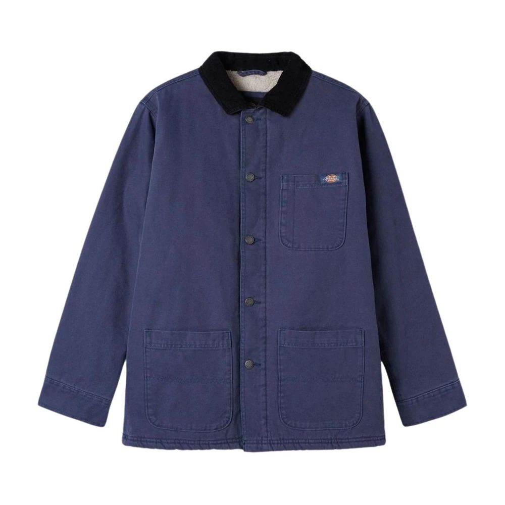 Dickies Mannelijk Blauw Jassen Heren, M, Katoen, Canvas Werkjas