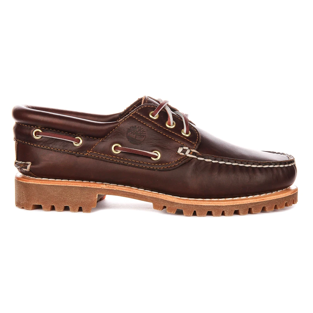 Timberland Men's Brown Authentics 3-Eye Classic Boat Shoe - Boat Shoes - 11 1/2 Uk - Shoes