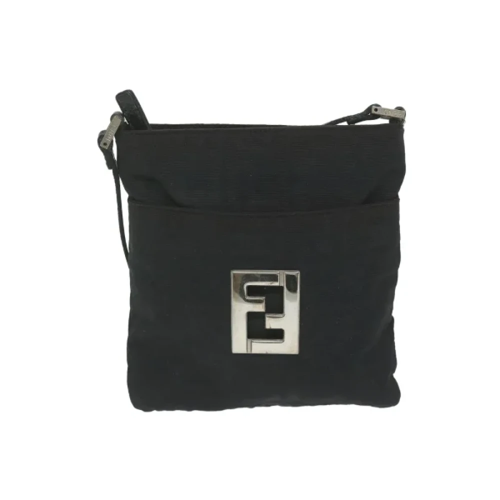 Fendi Vintage Pre-owned Cotton fendi-bags Black Dames
