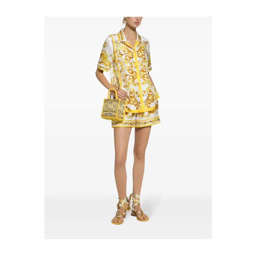 Dolce & Gabbana Stijlvolle Camicia Overhemden Yellow Dames