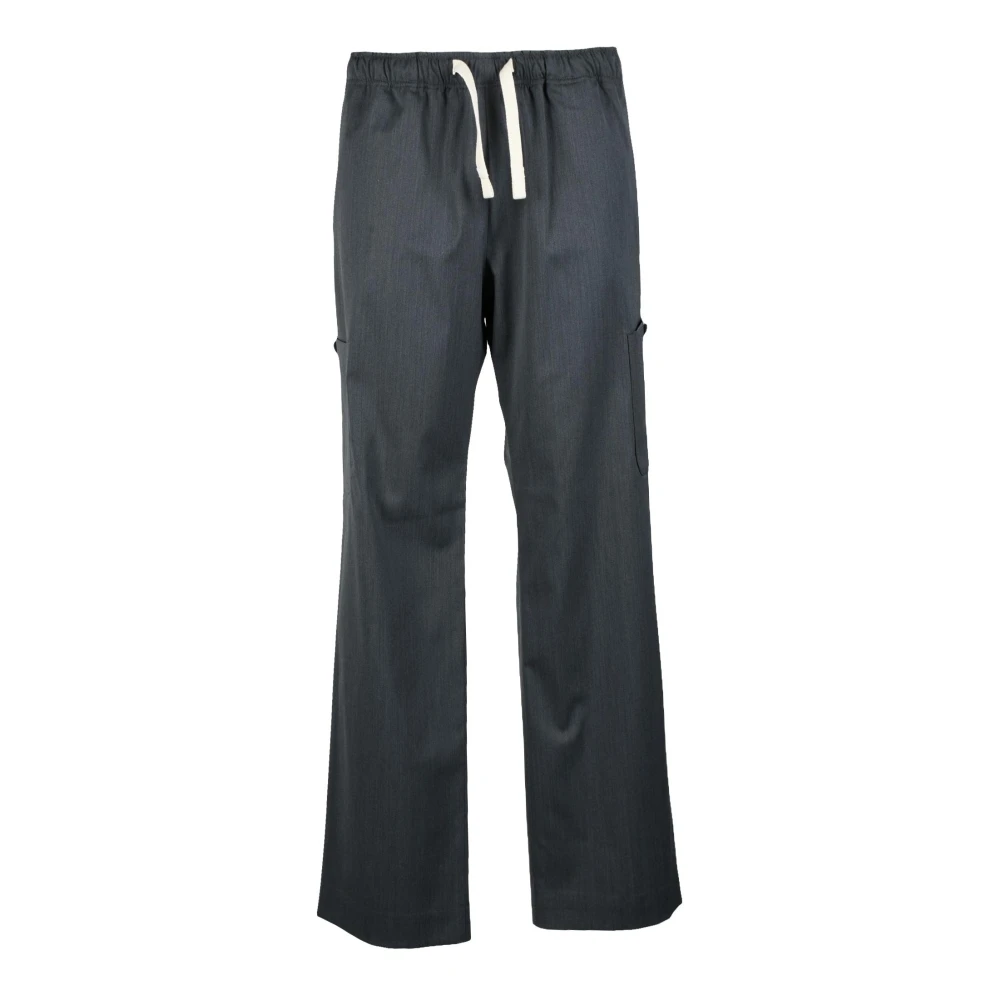 Palm Angels Stijlvolle elastische broek van wolmix Gray Heren