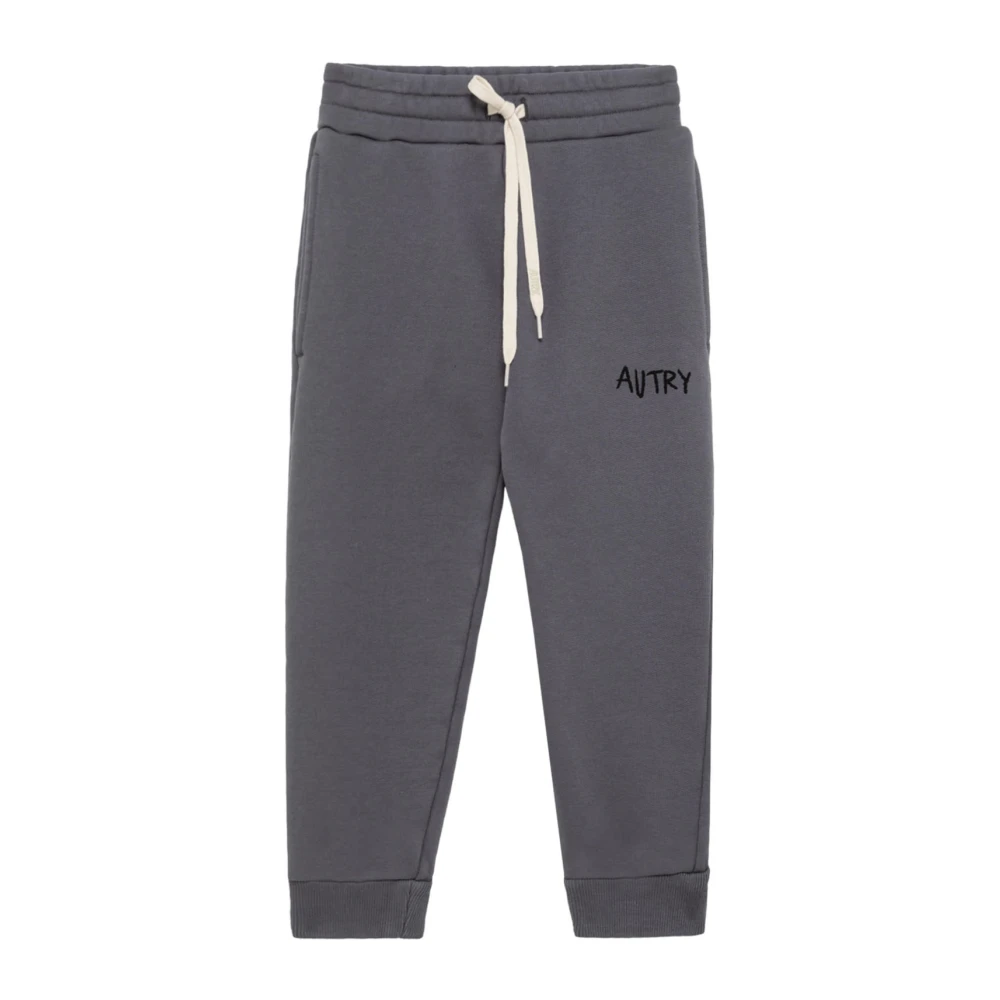 Autry Gray Grey Cotton Joggers For Kids - Unisex - Sweatpants - 10 Y - Kids