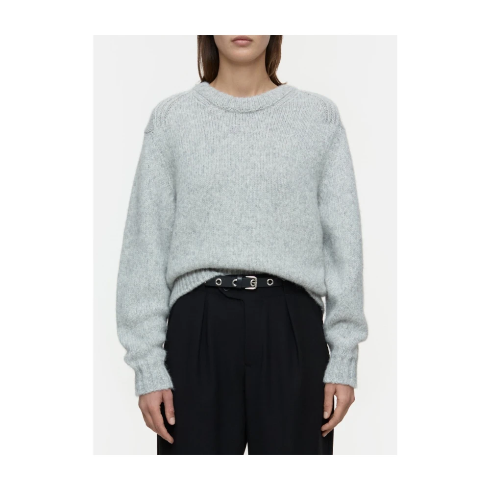 closed Lichtgrijze trui Gray Dames