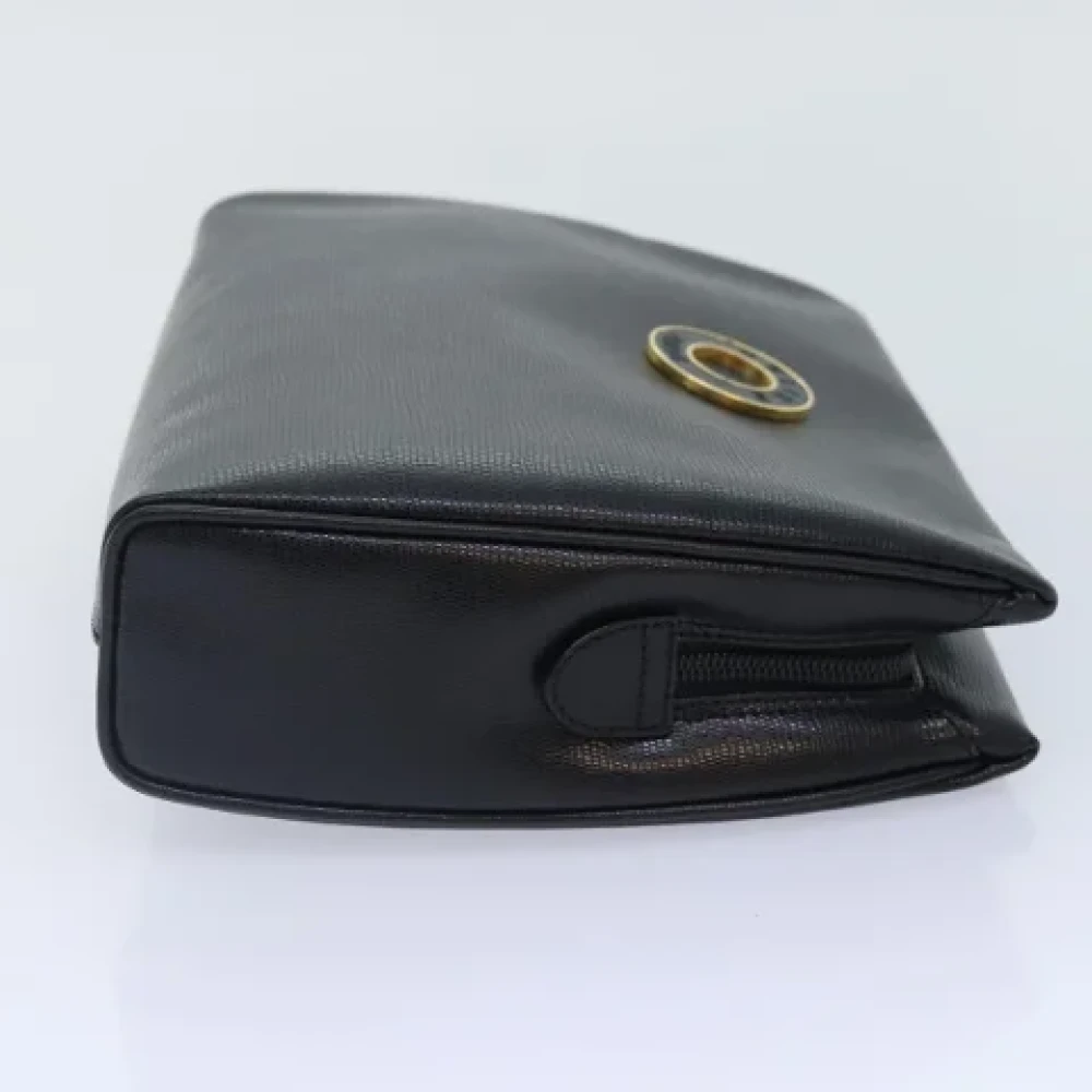 Celine Vintage Pre-owned Leather clutches Black Dames