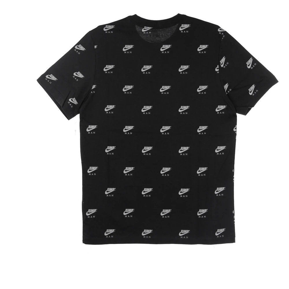 Jordan Gedrukte Crew Tee Rood Zwart Wit Black Heren