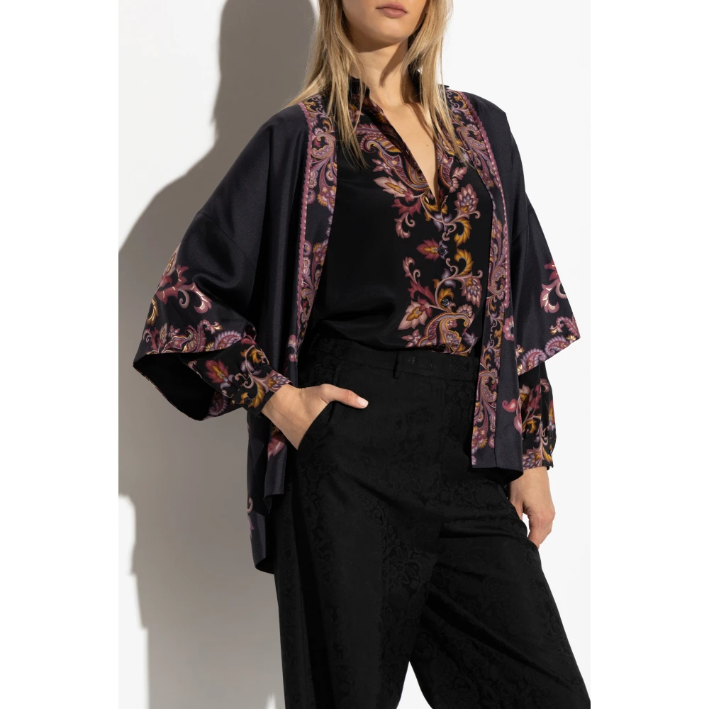 ETRO Zijden top Black Dames