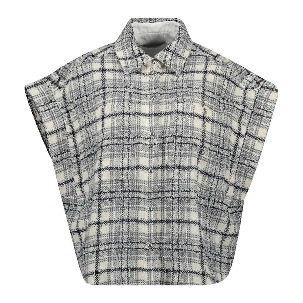 IRO Tweed Geruite Jas Lente-Zomer 2025 Gray Dames