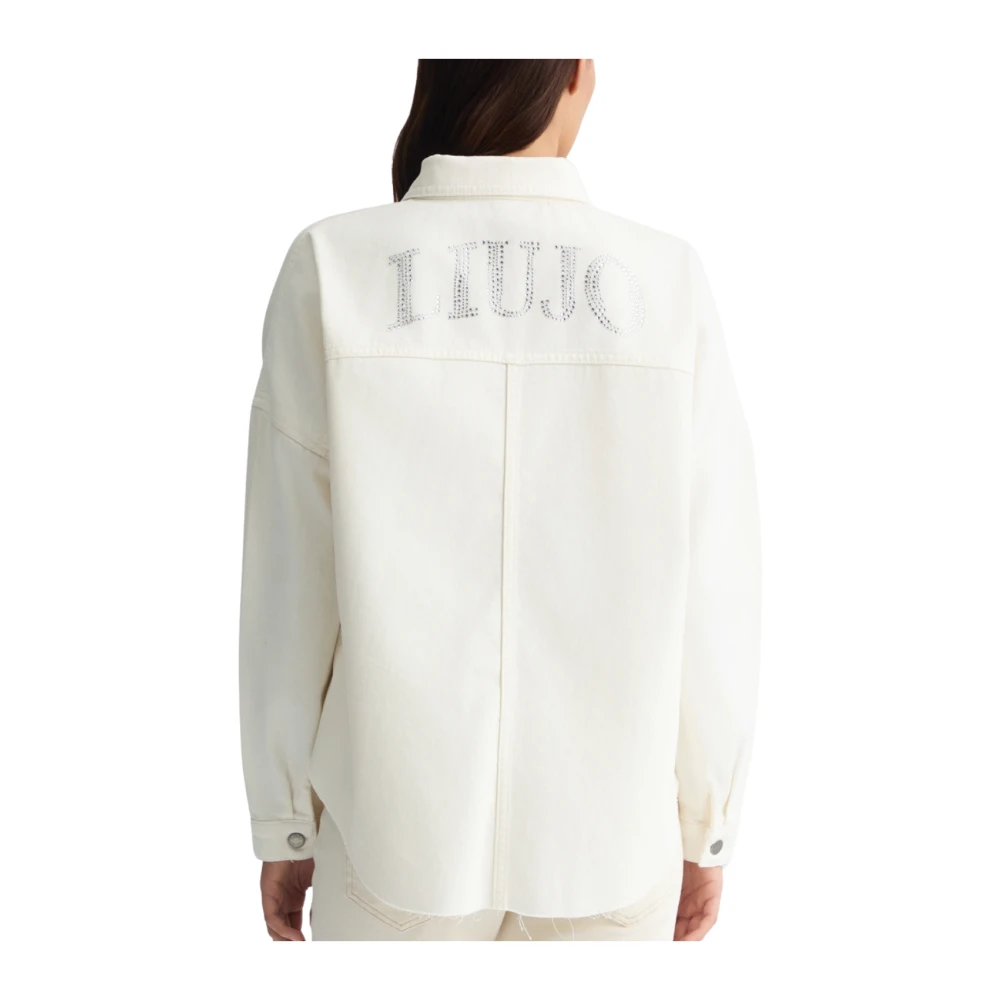 Liu Jo Witte Wollen Jas White Dames