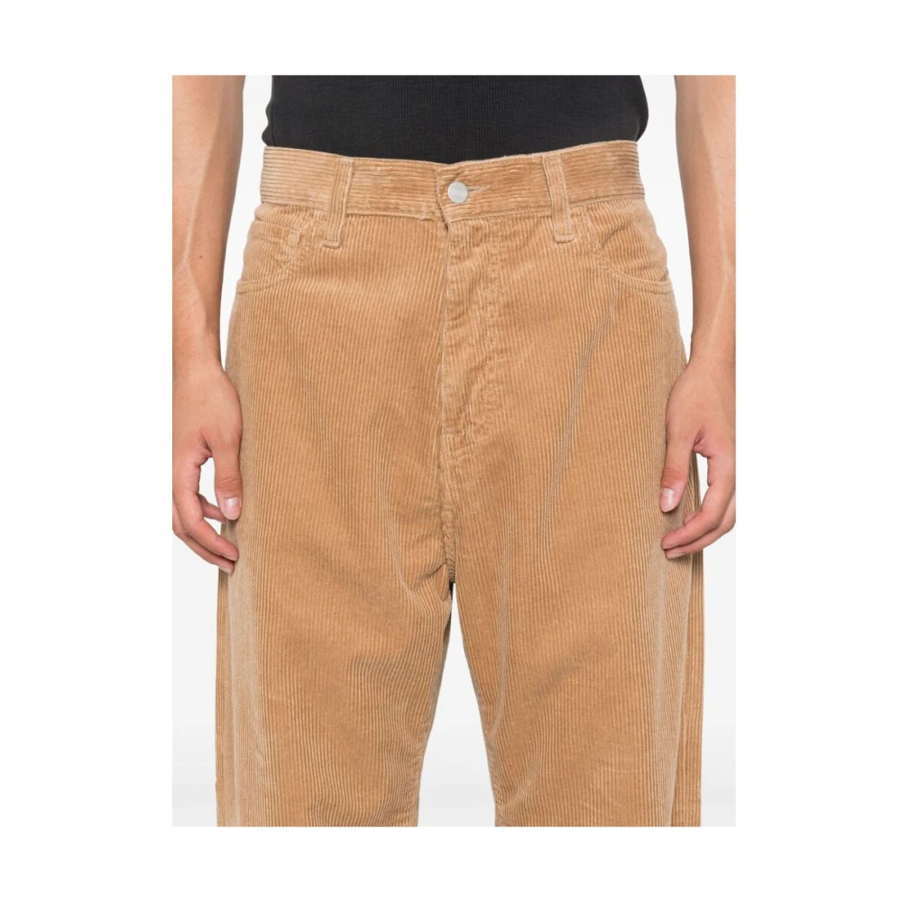 Carhartt WIP Broek met smal toelopende pijpen van ribfluweel Beige Heren