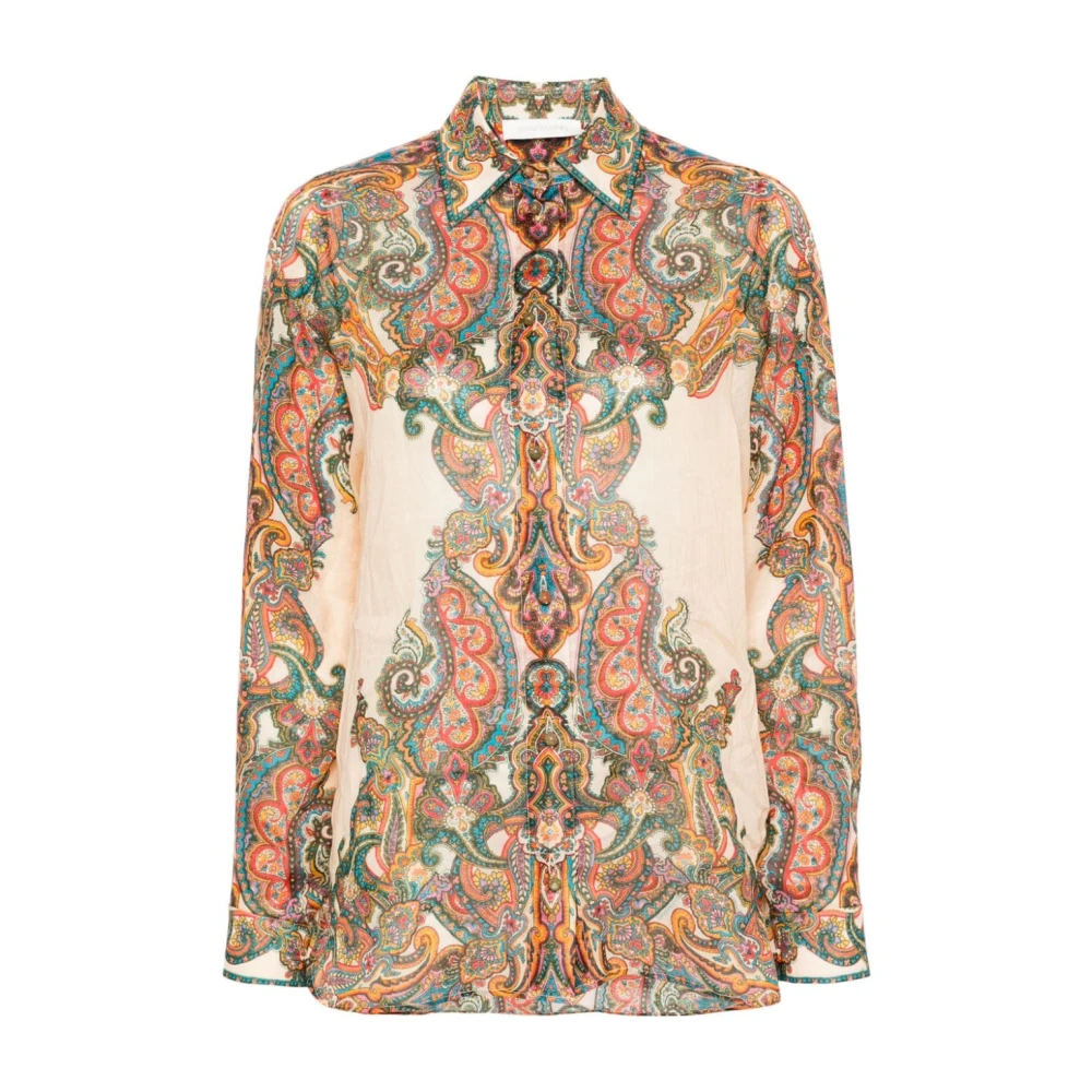 Zimmermann Multicolor Paisley Shirt Aw24 Multicolor Dames