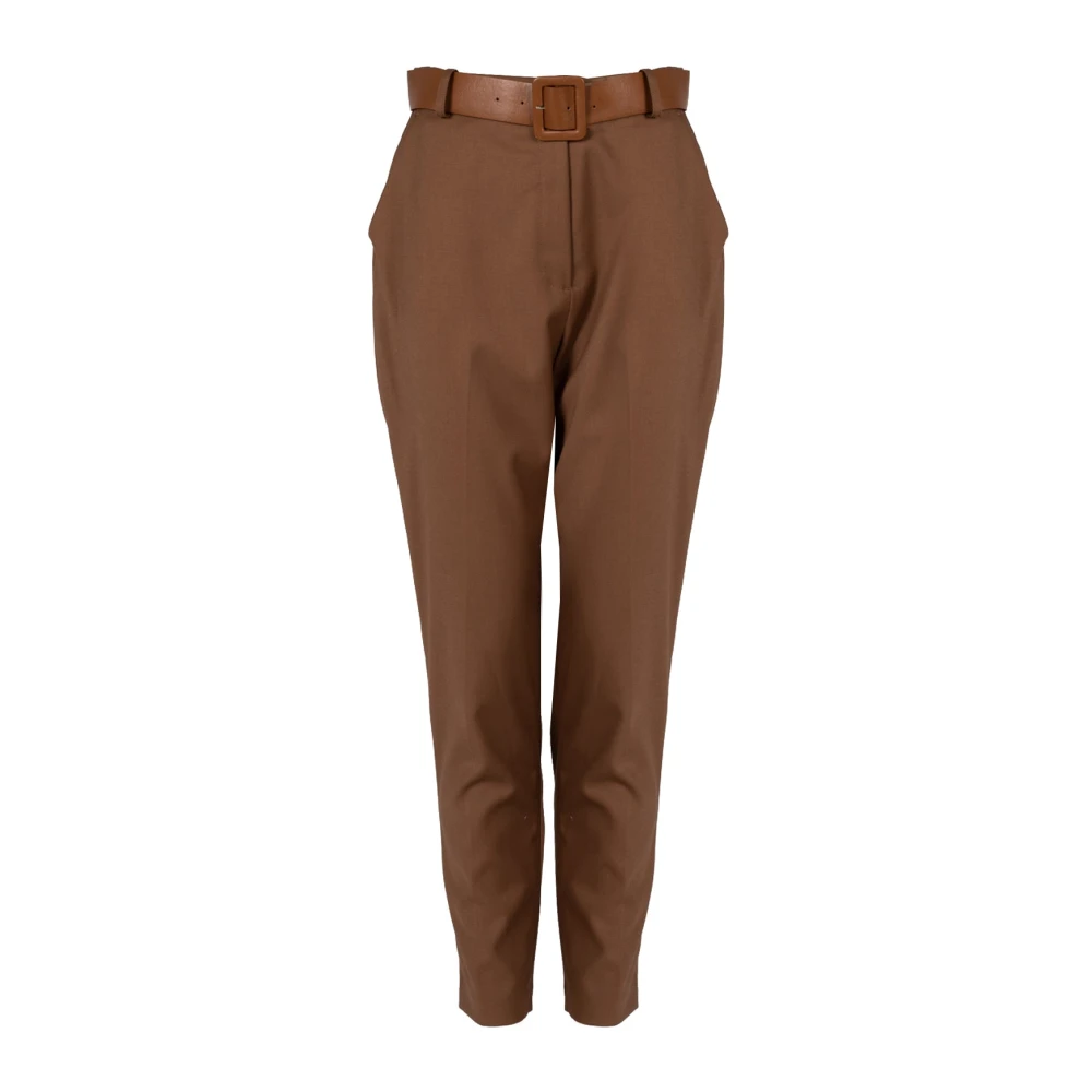 Liu Jo Slim Fit High Waist Broek Brown Dames