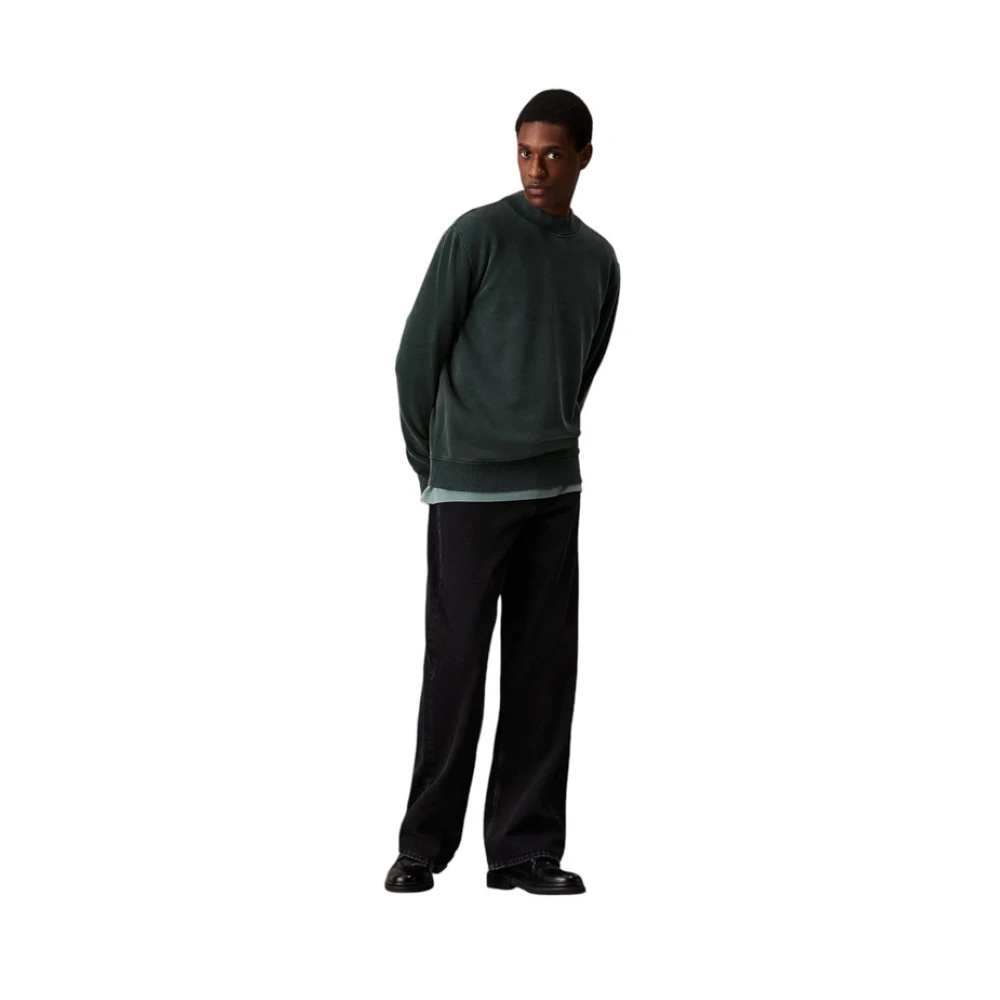 Calvin Klein Jeans Crewneck Sweatshirt Green Heren